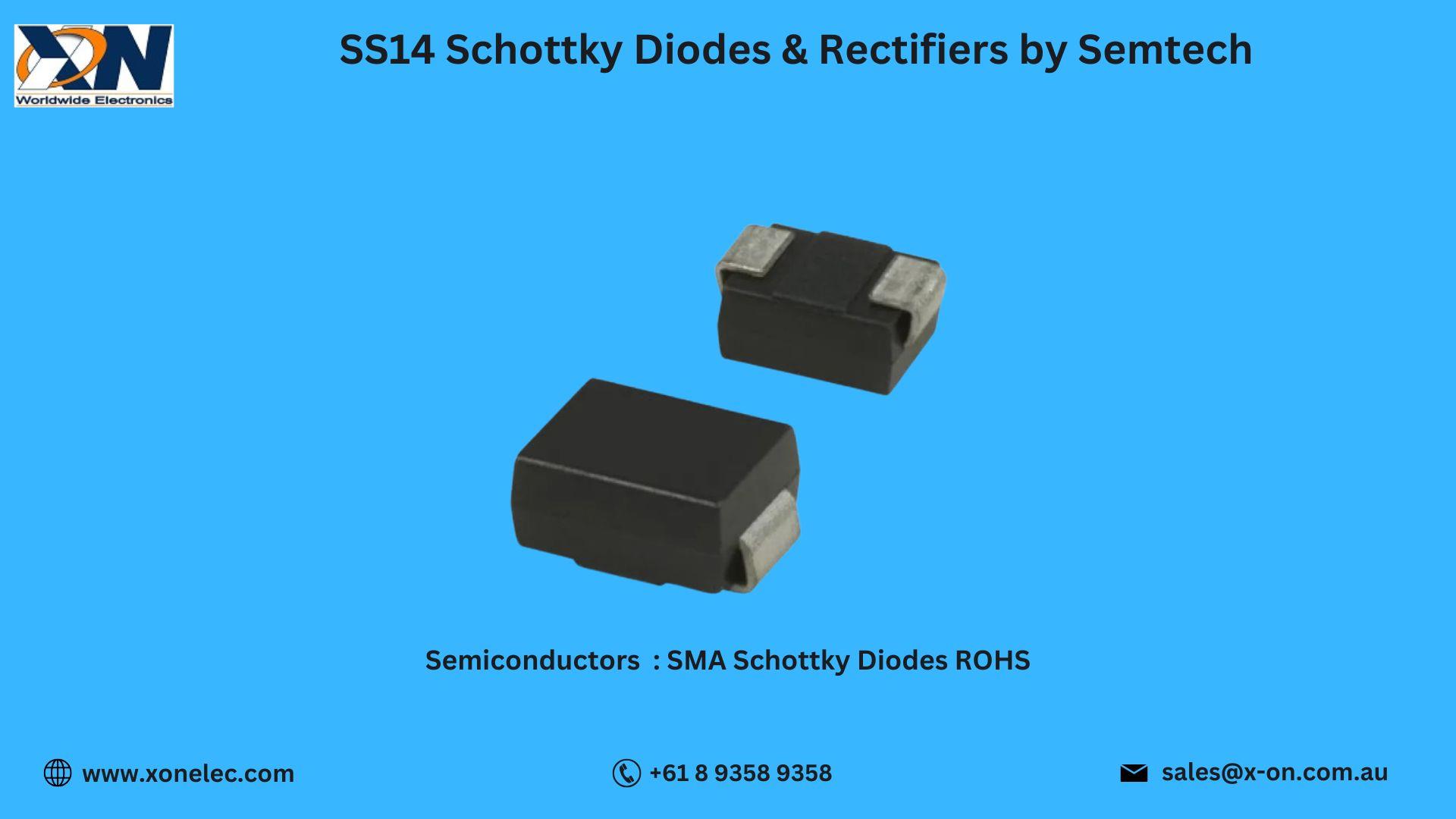 SS14 Schottky Diodes by Semtech – High Efficiency | Buy Now image