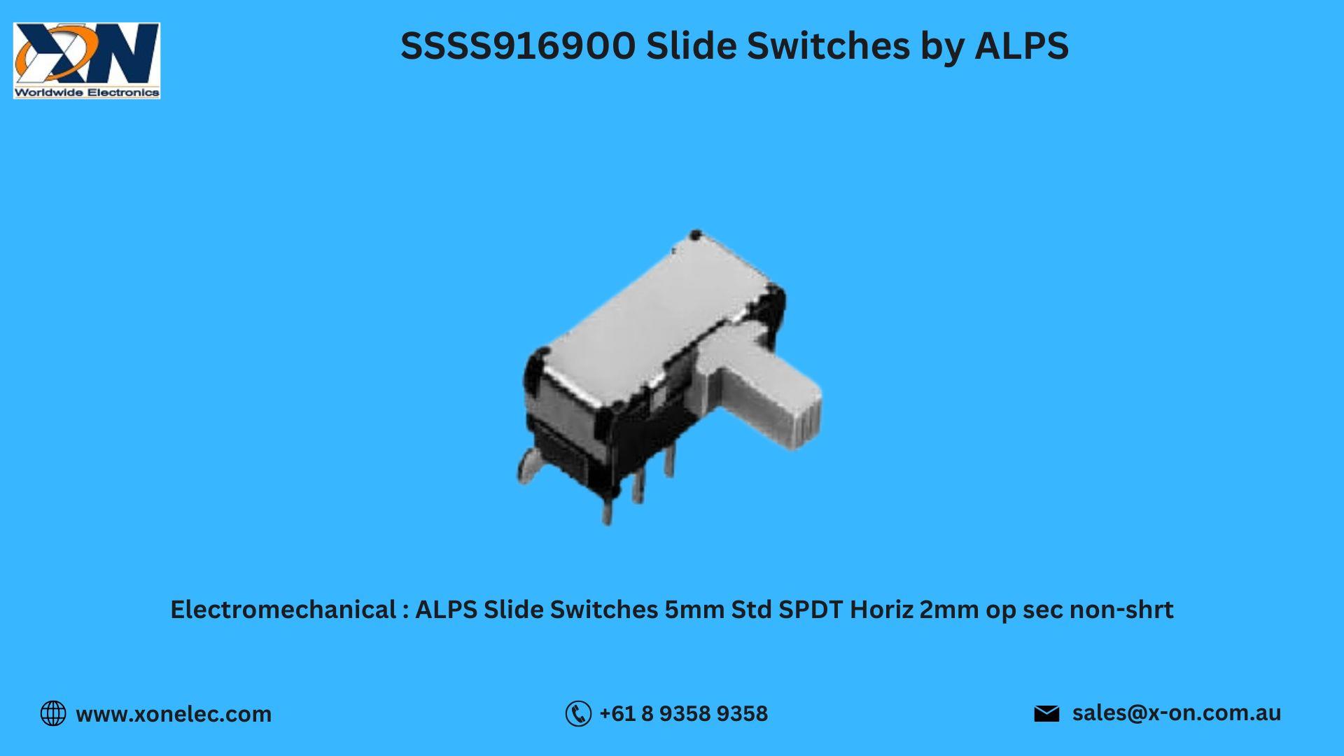 SSSS916900 Slide Switches by ALPS Buy at XON image