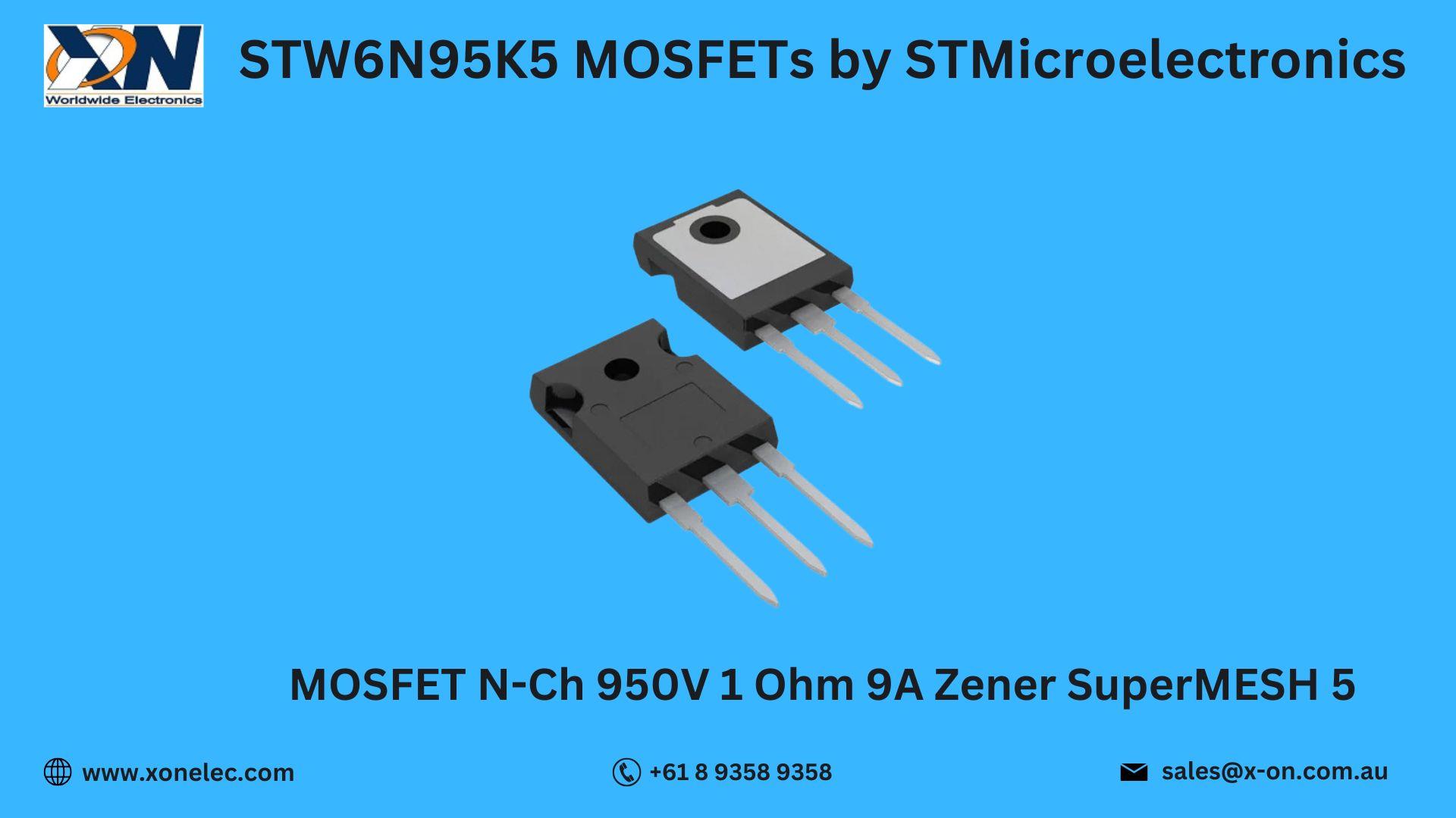 STW6N95K5 MOSFETs by STMicroelectronics – High-Efficiency Power Solution image