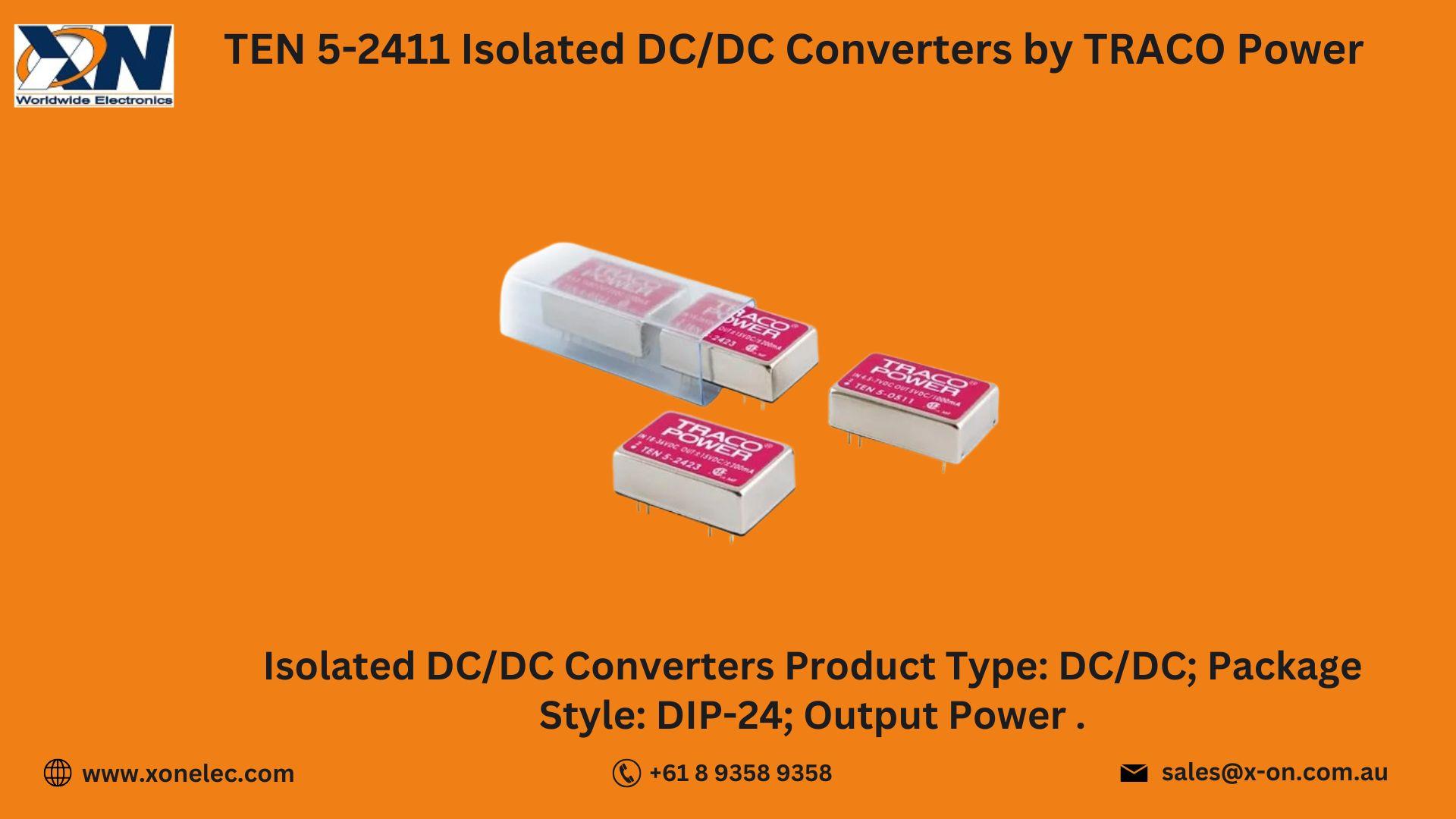 TEN 5-2411 Isolated DC/DC Converter by TRACO Power – Buy Online at XON image
