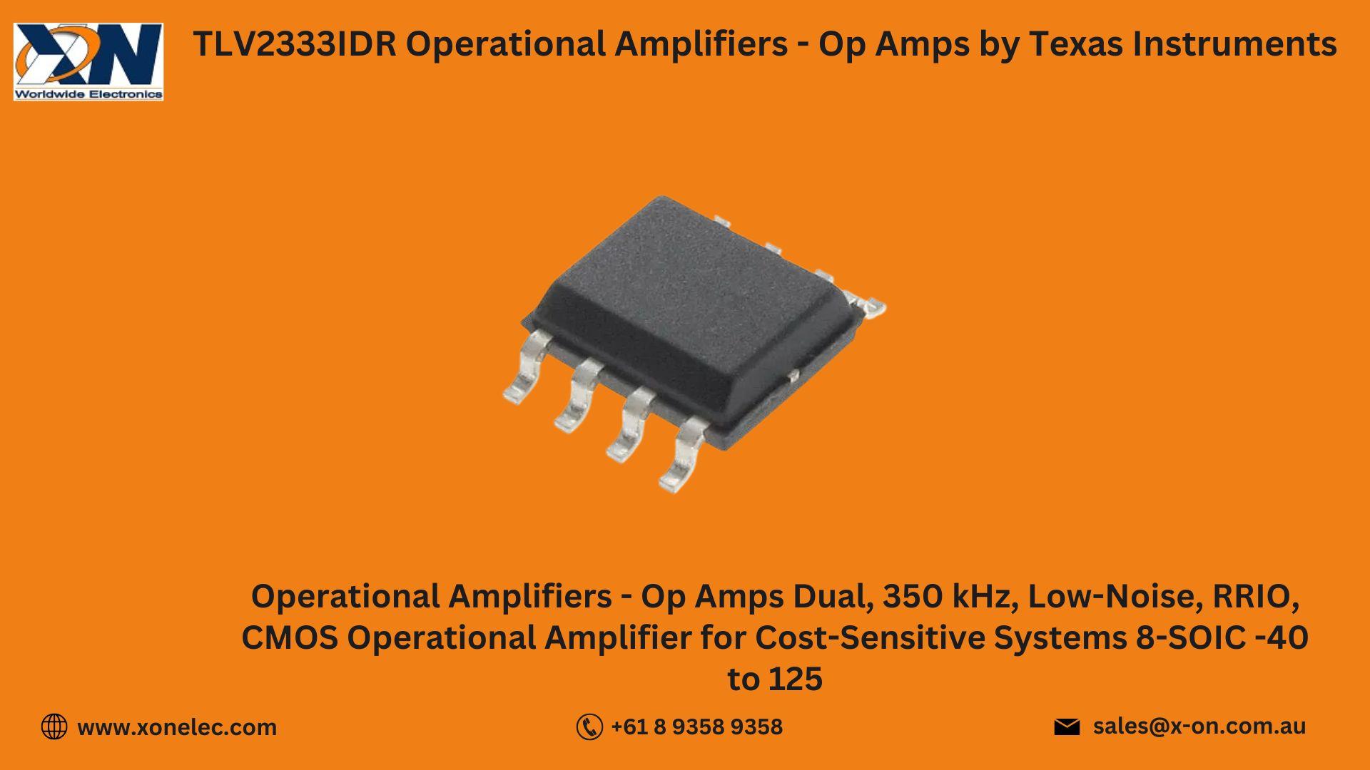 TLV2333IDR Op Amp IC by Texas Instruments | Buy Online at XON image