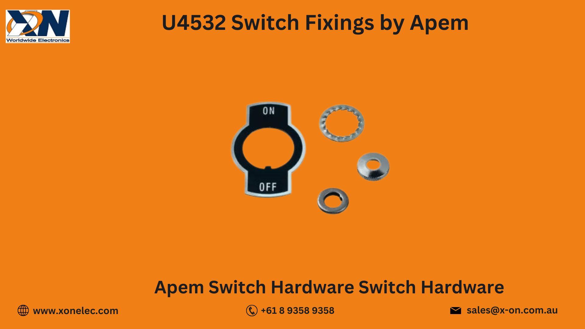 U4532 Switch Fixings by Apem – Buy Online at XON image