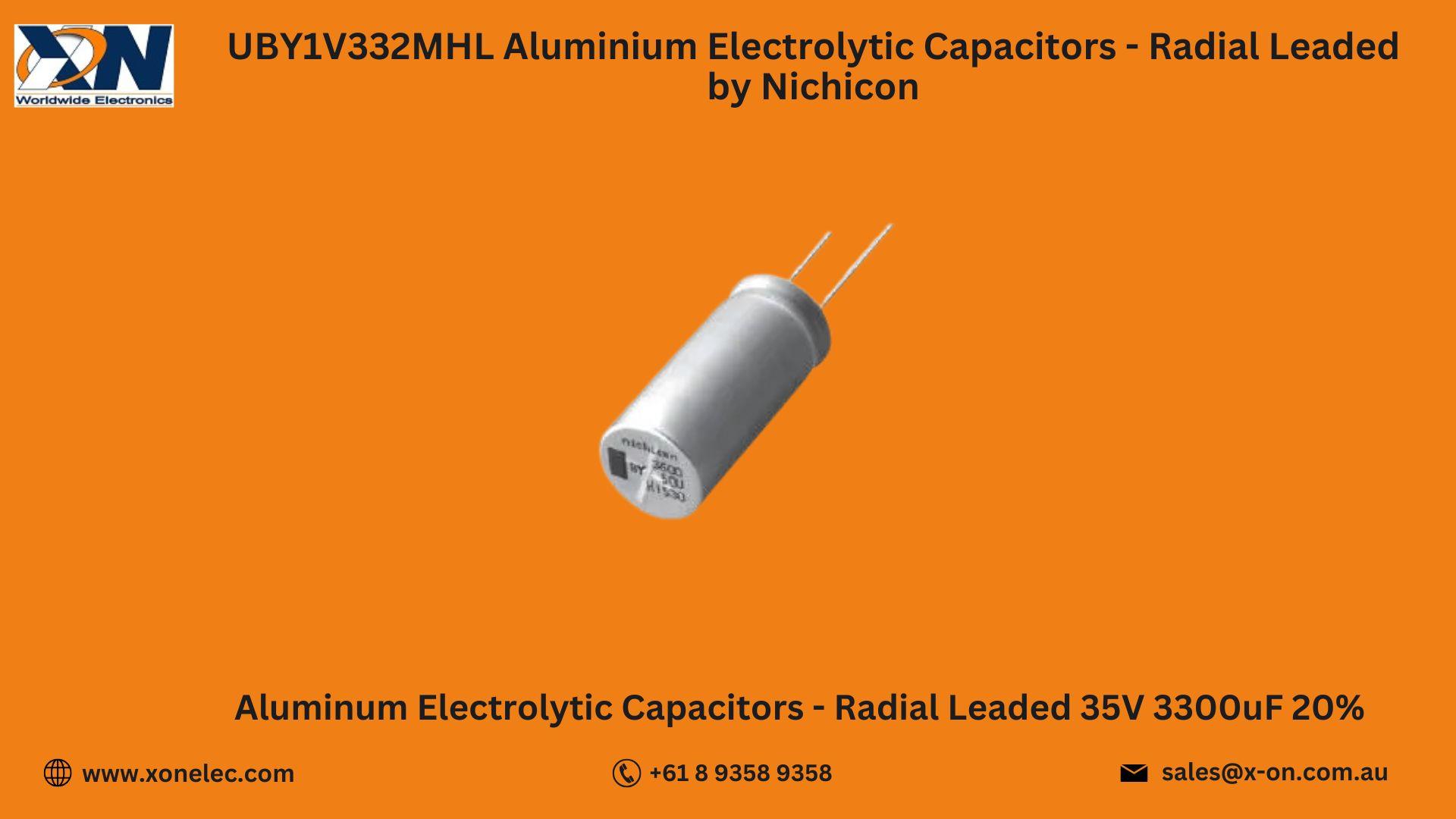 UBY1V332MHL Capacitors by Nichicon – Buy at XON image