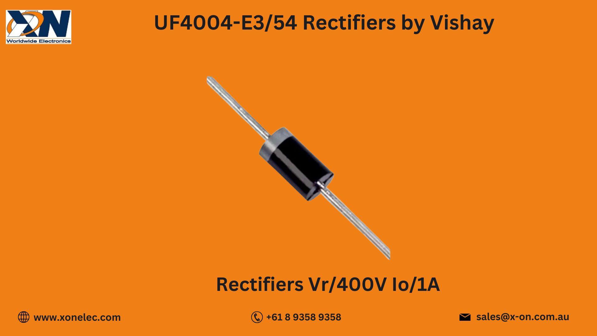 UF4004-E3/54 Rectifiers by Vishay – Buy Online at XON image