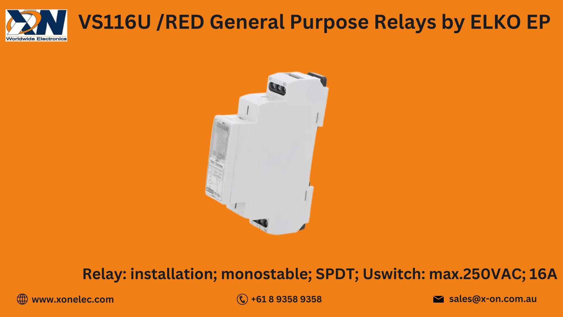 VS116U /RED Relays by ELKO EP – Buy Online at XON image
