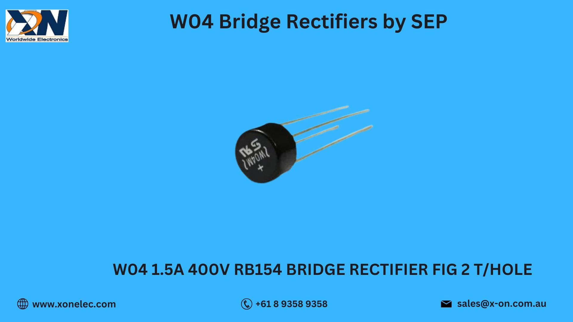 W04 Bridge Rectifiers by SEP – Buy Online at XON image