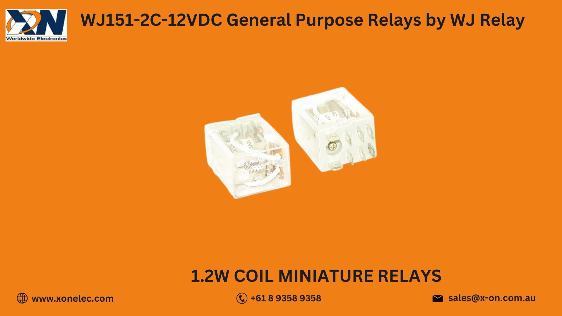 WJ151-2C-12VDC Relays  by WJ Relay – Buy Online at XON image