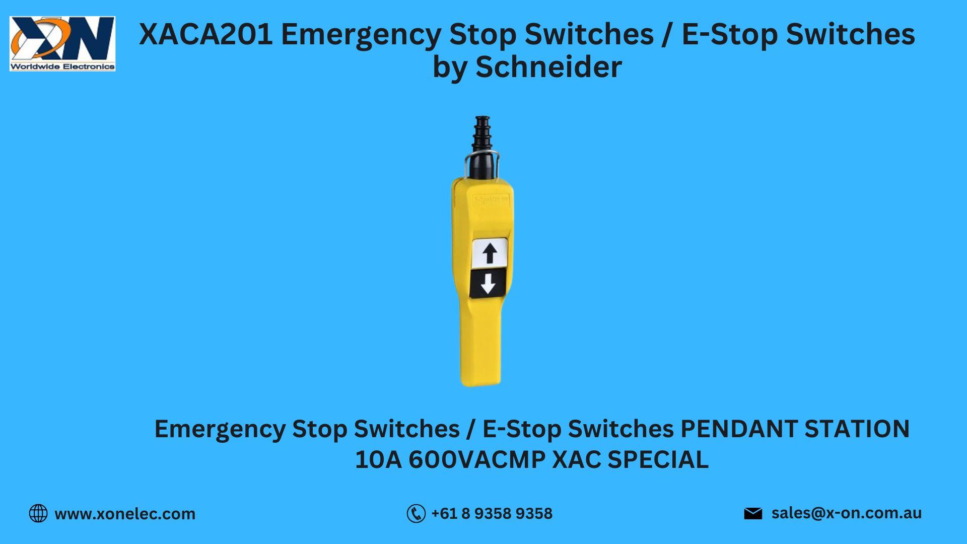 XACA201 E-Stop Switch by Schneider Buy Online at XON image