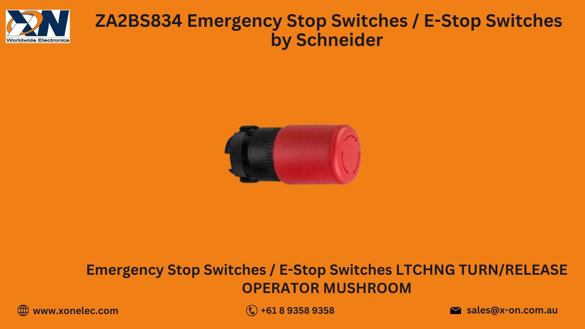ZA2BS834 E-Stop Switches by Schneider – Buy Online at XON image