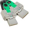 1.0m Non-Equalized 0.50mm Pitch LaneLink InfiniBand Cable Assembly 28 AWG 4X 
